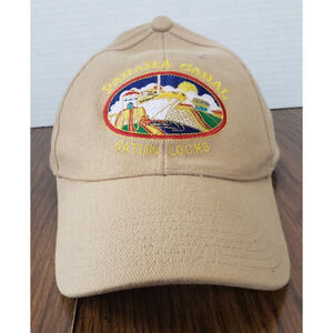 Panama Canal Gatun Locks Embroidered Baseball Hat Strap Back Adjustable